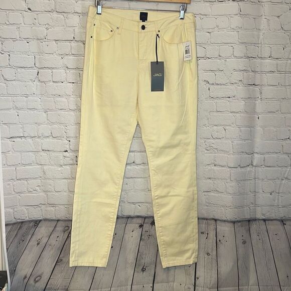 Jag Women’s Chloe Skinny Jeans Lemon Meringue New Size 10 - Picture 1 of 6
